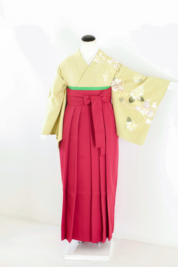 マスタードイエロー加賀友禅訪問着