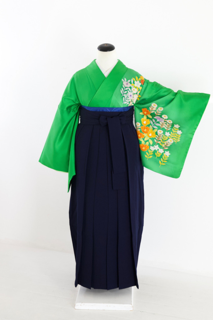 グリーンフローラル訪問着