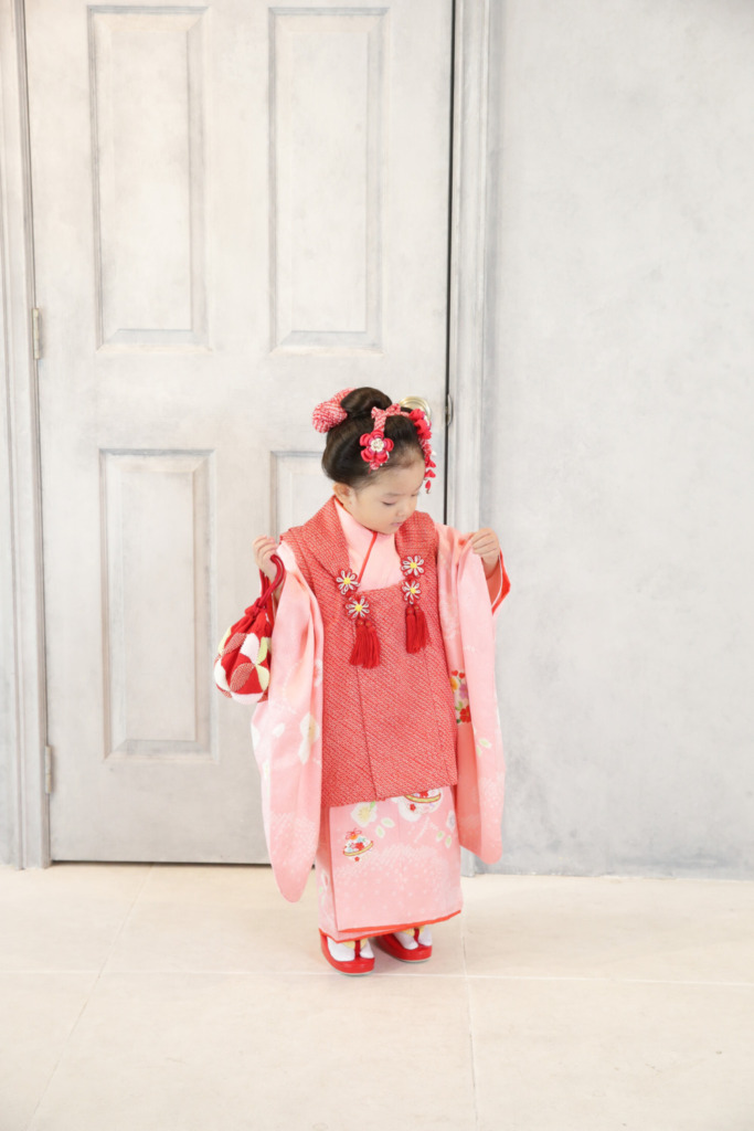 ＜レンタルきもの＞七五三　三歳　訪問着