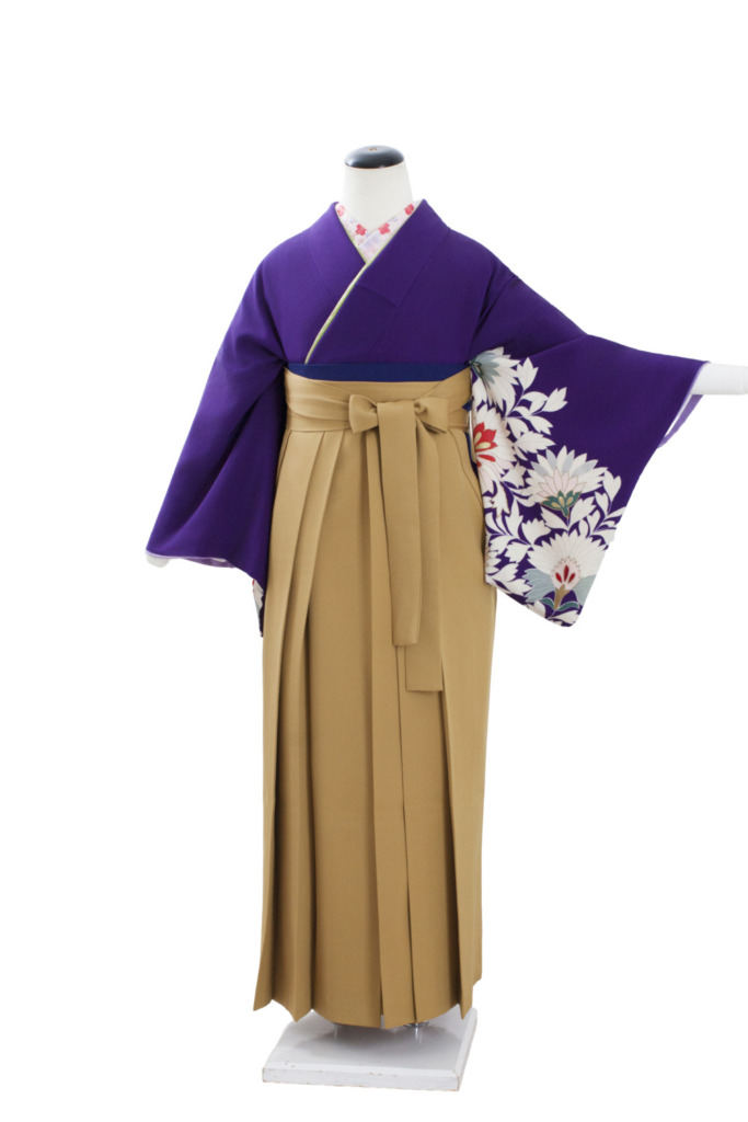 紫地花アンティーク訪問着