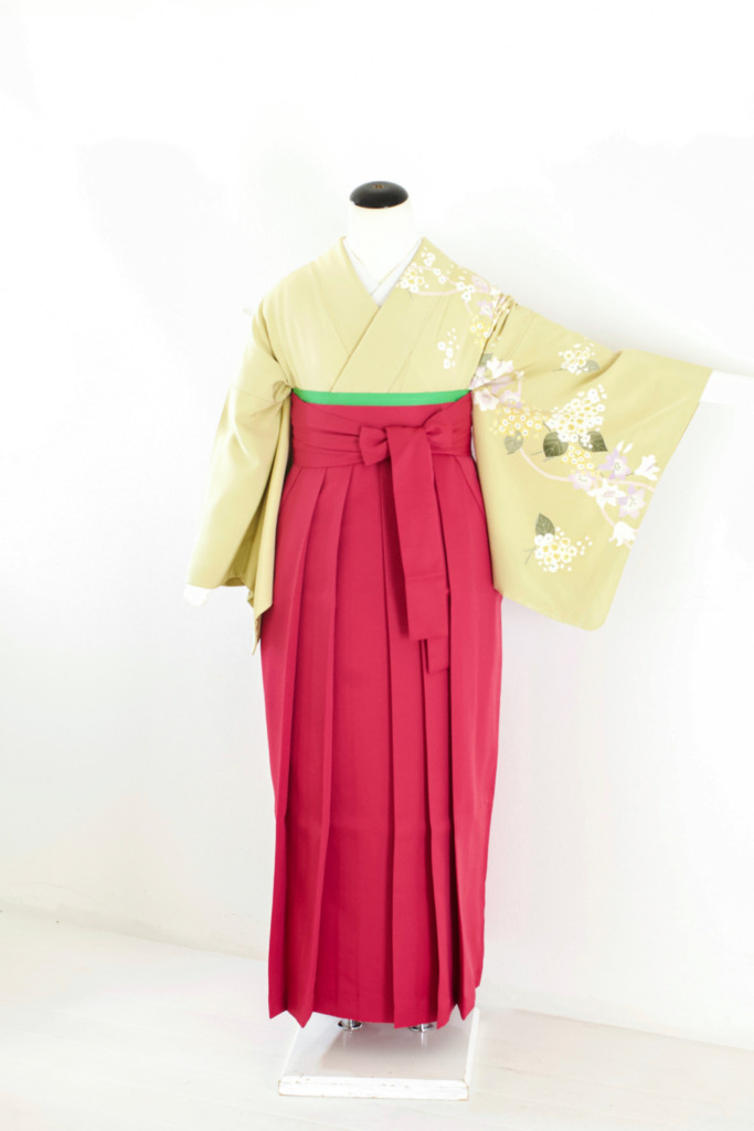 マスタードイエロー加賀友禅訪問着