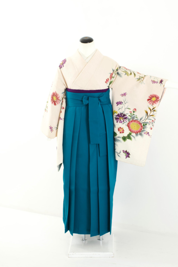 薄ピンク地洋花アンティーク訪問着