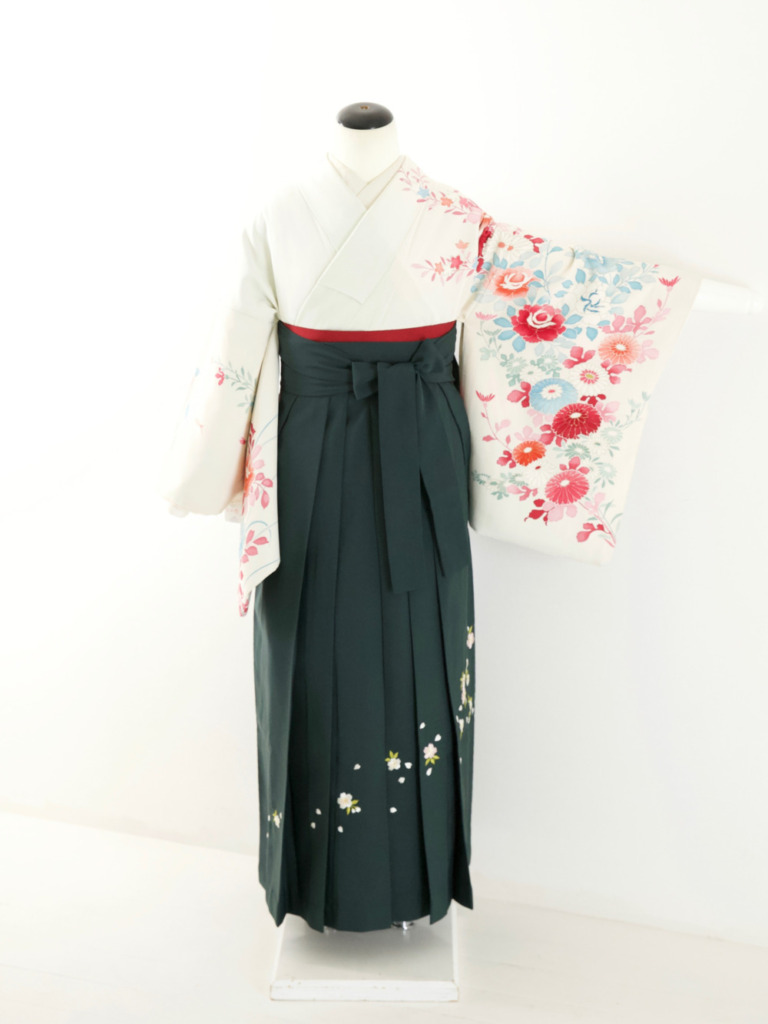 淡水色花柄訪問着