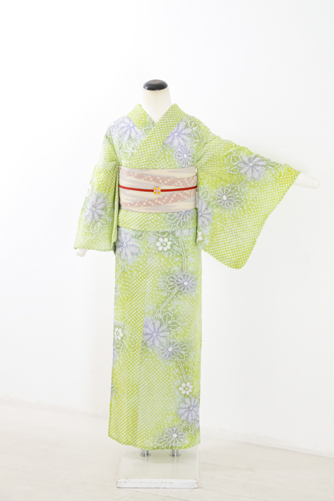 黄緑絞り花